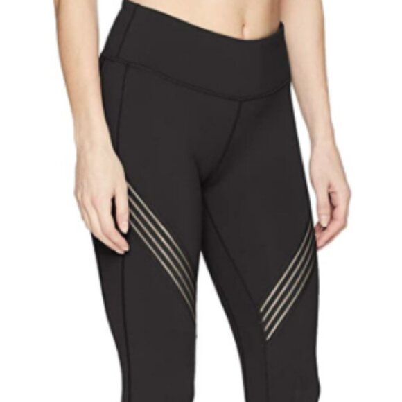 ALO Pants - Alo Yoga Womens Leggings Black Mesh Panels Ventilated Stretch size S $135